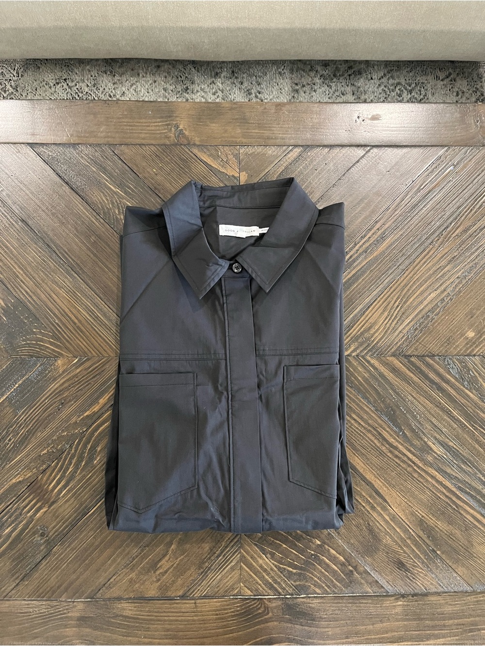 Women's Black Button-Down Shirt